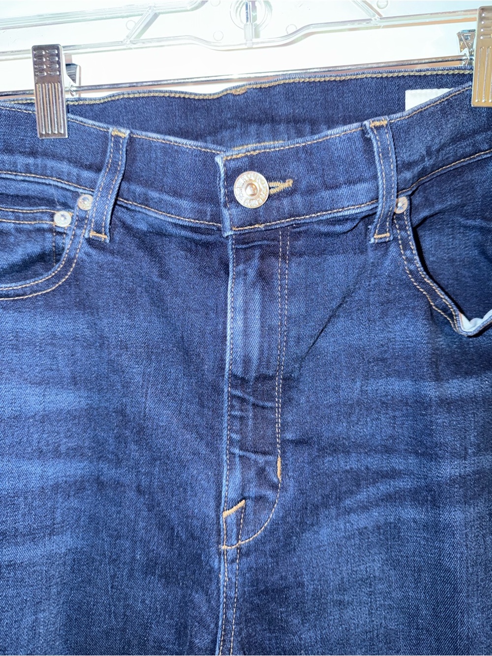 AYR The Stir Slim Straight Jeans High Rise Size 31S - Indigo Blue - Picture 4 of 11